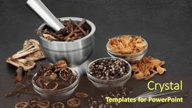  Presentation with chinese medicine acupuncture - Presentation enhanced with chinese-acupuncture-treatment-with-needles background and a  colored foreground