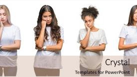  Presentation with chinese american - Audience pleasing slide deck consisting of chinese arab african american woman backdrop and a coral colored foreground