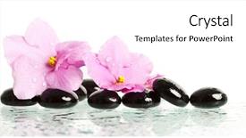  Presentation with hacker in pink and black - Presentation theme featuring chinese art - black spa stones and pink background and a white colored foreground
