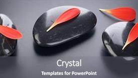  Presentation with stones - Audience pleasing theme consisting of chinese art - spa stones backdrop and a gray colored foreground