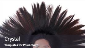  Presentation with asian - Presentation design consisting of chinese beauty - beautiful young asian girl lying background and a dark gray colored foreground