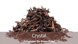  Presentation with black-tea - PPT theme enhanced with chinese-black-tea-isolated background and a tawny brown colored foreground