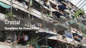  Presentation with cost of poor quality - Audience pleasing slide deck consisting of chinese building - very poor home in chinatown backdrop and a gray colored foreground