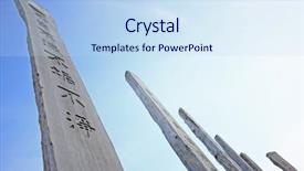  Presentation with wisdom - Slide deck enhanced with chinese calligraphy - wisdom path landmark in hong background and a  colored foreground