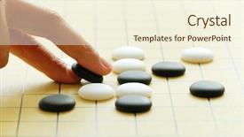  Presentation with chinese chinese - Amazing theme having chinese chess - playing igo or go backdrop and a cream colored foreground