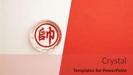 Presentation with translation - Colorful presentation theme enhanced with chinese-chess-translation-on-chinese backdrop and a red colored foreground