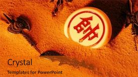  Presentation with weapons - Slides with chinese chess xiangqi represents background and a gold colored foreground
