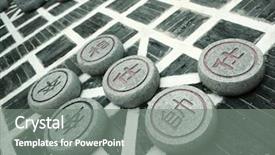  Presentation with chinese chinese - Presentation theme enhanced with chinese chess background and a gray colored foreground