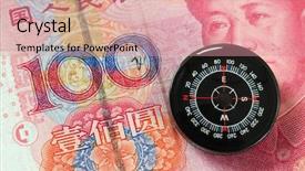  Presentation with money multiplyer - Audience pleasing presentation consisting of chinese currency - direction to money backdrop and a coral colored foreground