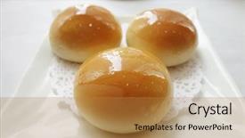  Presentation with hong kong kota - PPT theme featuring chinese dessert hong kong style background and a gold colored foreground