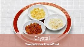  Presentation with swallow - PPT layouts with chinese-dessert-tong-sui-sweet background and a coral colored foreground