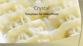  Presentation with dim sum - PPT theme with chinese-dim-sum-jiaozi background and a soft green colored foreground