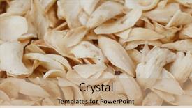  Presentation with medicina tradicional chinesa chinese herb - Presentation theme with chinese dry dried lily bulb background and a coral colored foreground