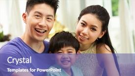  Presentation with chinese - Cool new presentation theme with chinese family sitting and relaxing backdrop and a ocean colored foreground