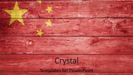  Presentation with wood texture - Amazing presentation having chinese flag on wood texture backdrop and a red colored foreground