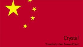  Presentation with chinese chinese - Presentation having chinese flag background and a dark gray colored foreground