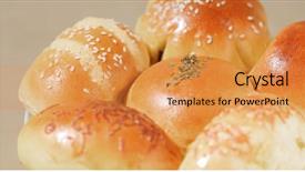  Presentation with hong kon - Audience pleasing slide deck consisting of chinese food bakeries - hong kong style bread backdrop and a gold colored foreground