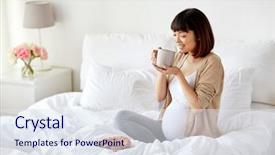  Presentation with pregnancy medicine healthcare and people - Beautiful slides featuring chinese food bakeries - pregnancy rest people and breakfast backdrop and a  colored foreground