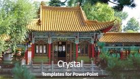  Presentation with chinese chinese - Presentation theme consisting of chinese garden n zurich background and a tawny brown colored foreground