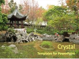 Powerpoint Graphics/animation A Chinese Garden PPT Template | CrystalGraphics #67