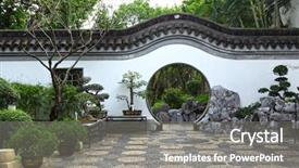  Presentation with chinese chinese - Colorful slide set enhanced with al fresco - happy father doing barbecue backdrop and a  colored foreground.