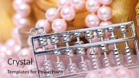  Presentation with jewelry gold - Presentation theme having chinese-gold-ingots-and-jewelry background and a soft green colored foreground