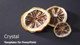  Presentation with herbal medicine - Slide set enhanced with chinese-herbal-medicine-drying-lemon background and a  colored foreground