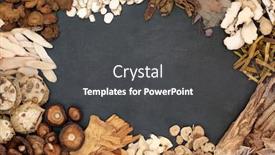 Presentation with traditional chinese medicine - Slides having chinese-herbs-used-in-traditional background and a dark gray colored foreground