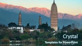  Presentation with ancient china - Colorful slide deck enhanced with dali old town yunnan china backdrop and a tawny brown colored foreground