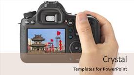  Presentation with old china - Slide set enhanced with north wall of old town background and a coral colored foreground