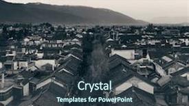  Presentation with old china - Cool new slides with view at sunset yunnan china backdrop and a tawny brown colored foreground