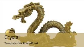  Presentation with chinese dragon - Slides featuring chinese imperial dragon background and a yellow colored foreground