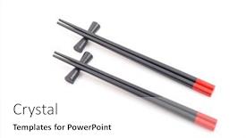  Presentation with utensils - PPT layouts enhanced with  background and a  colored foreground