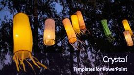  Presentation with lantern chinese - Cool new presentation theme with chinese lanterns are hung backdrop and a wine colored foreground