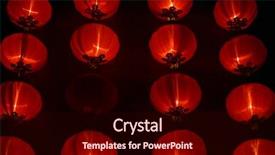  Presentation with chinese lantern - PPT theme having chinese lanterns during lantern festival background and a wine colored foreground