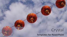  Presentation with lanterns - PPT layouts with chinese-lanterns background and a light gray colored foreground