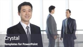  Presentation with portrait of a sleeping sloth - Cool new slides with chinese leadership - portrait of young businessman backdrop and a dark gray colored foreground