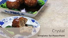  Presentation with chinese poetry - Presentation design consisting of chinese-lion-s-head-pork background and a soft green colored foreground