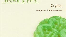  Presentation with everything - Slide set having chinese lucky jade happy new background and a  colored foreground
