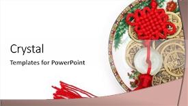  Presentation with ancient china - Theme having paper airplane toy in room on the carpet background and a lemonade colored foreground