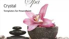  Presentation with spa - Cool new presentation theme with chinese massage - spa backdrop and a  colored foreground