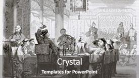  Presentation with chinese chinese - Beautiful slide deck featuring chinese meal old illustration backdrop and a dark gray colored foreground