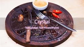  Presentation with meatball - Audience pleasing presentation theme consisting of chinese meatball - close up of meat backdrop and a  colored foreground