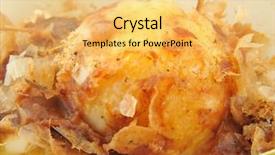  Presentation with fish ball - PPT theme enhanced with chinese meatball - fish ball background and a yellow colored foreground