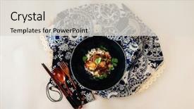  Presentation with rice experimental - Beautiful PPT layouts featuring chinese meatball - vietnamese style caramel pork backdrop and a lemonade colored foreground