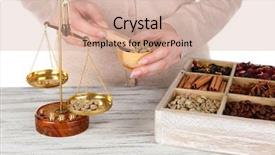  Presentation with spices - Slides featuring chinese medicine - sale of coffee and different background and a soft green colored foreground