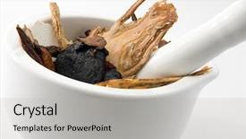  Presentation with chinese medicine - Presentation theme enhanced with chinese medicine background and a light gray colored foreground