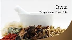  Presentation with chinese medicine - Audience pleasing presentation consisting of chinese medicine backdrop and a white colored foreground