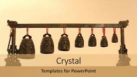  Presentation with chinese chinese - Presentation theme featuring chinese musical bells background and a yellow colored foreground