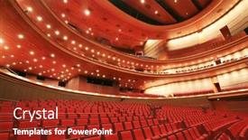  Presentation with performing arts - Slides with chinese-national-centre background and a tawny brown colored foreground